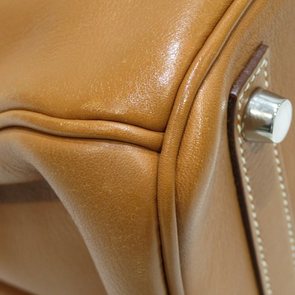 HERMES Hermes Birkin 30 Handbag Gold/Silver Hardware Evercolor □K Stamp D19 W... - Picture 8 of 16